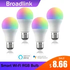 Умная лампочка Broadlink LB27 R1, Wi-Fi, E27, 10 Вт, RGB, светодиодная лампа для умного дома, совместима с Alexa, Google 1234 шт.