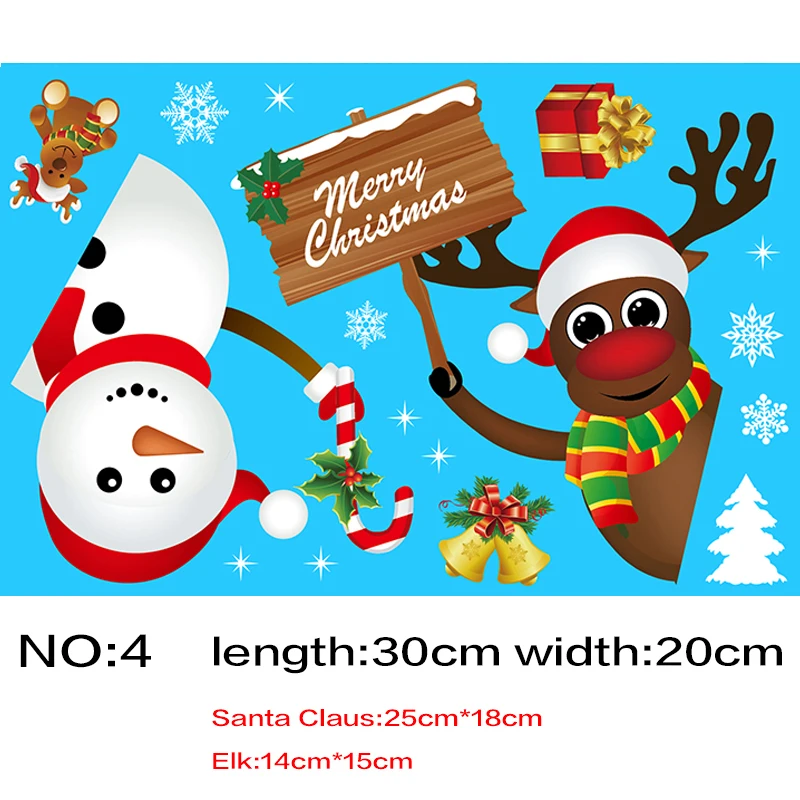 Веселая Рождественская пленка для дома Рождественское украшение новый год