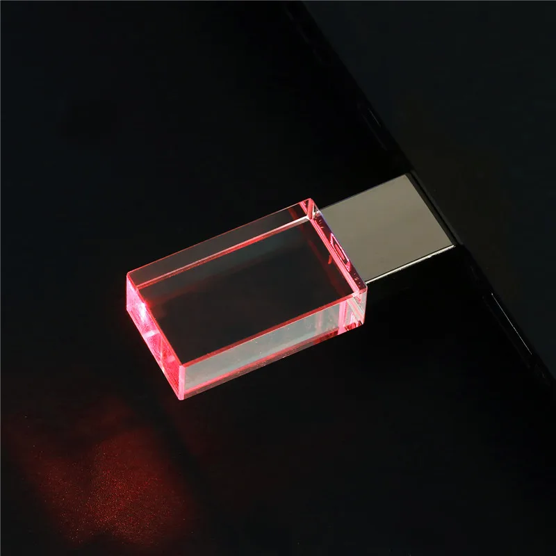 red JASTER, настоящая емкость, Кристальный USB флеш-накопитель, флешка, 8 ГБ, 16 ГБ, 32 ГБ, 64 ГБ, 128 ГБ, карта памяти, внешний накопитель - Цвет: red