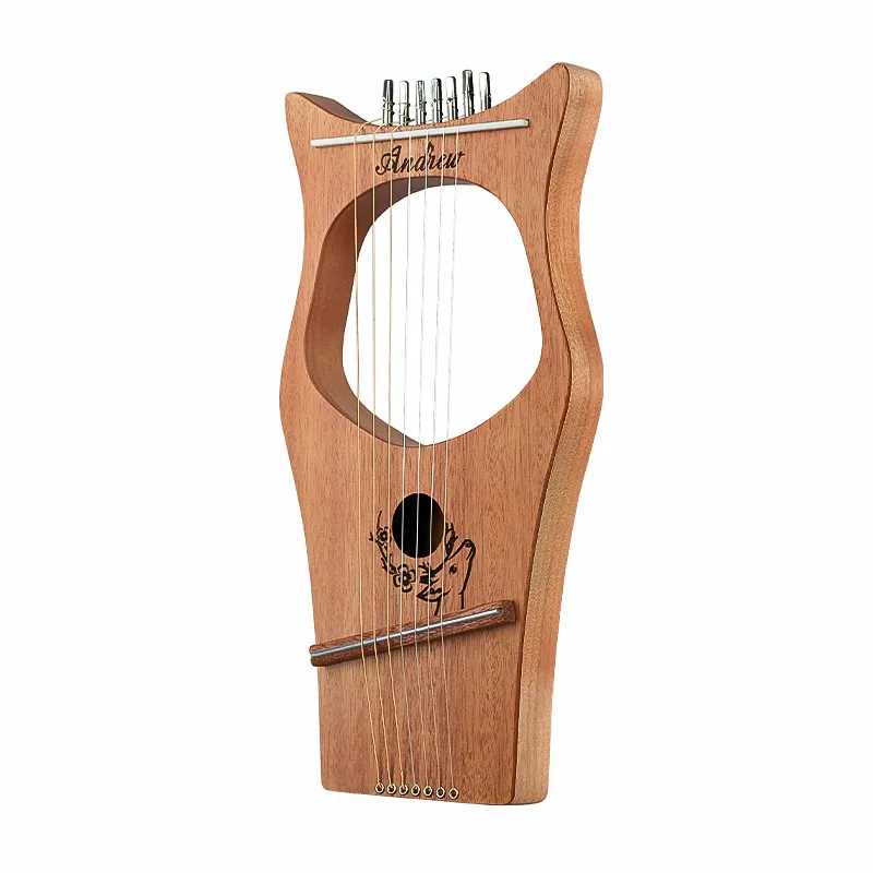 7 strings Andrew твердой древесины небольшой арфа 7/10/16 струны Малый инструмент портативный компактный арфа - Цвет: 7 strings