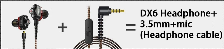 red 3.5mm mic Игровой Hi-Fi наушники с высоким приводом, круглые, железные, с тройным блоком, двойные динамические, сбалансированные, с арматурным покрытием, наушники-вкладыши с линейным управлением - Цвет: red 3.5mm mic