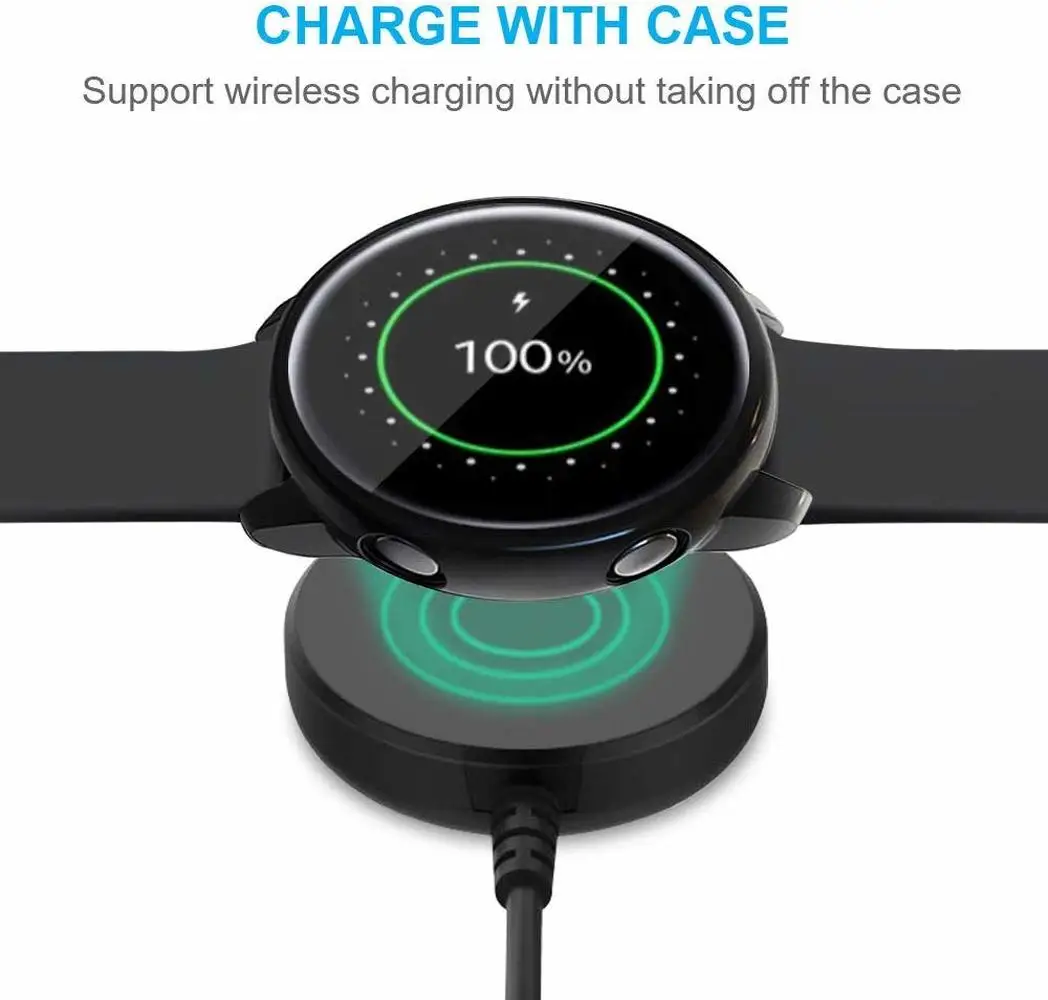 Полный защитный чехол для samsung galaxy watch active 2 44 мм 40 мм sm-r830 r820 r500 мягкий силиконовый защитный чехол active2 мм