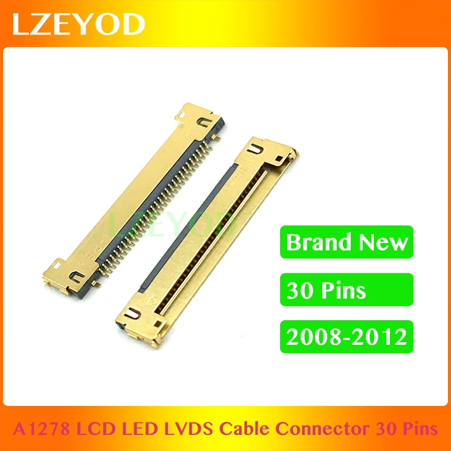 

Brand New Laptop A1278 LCD LED LVDs Cable Connector 30 Pins Golden for Macbook Pro 13'' A1278 A1342 2008-2012 Year