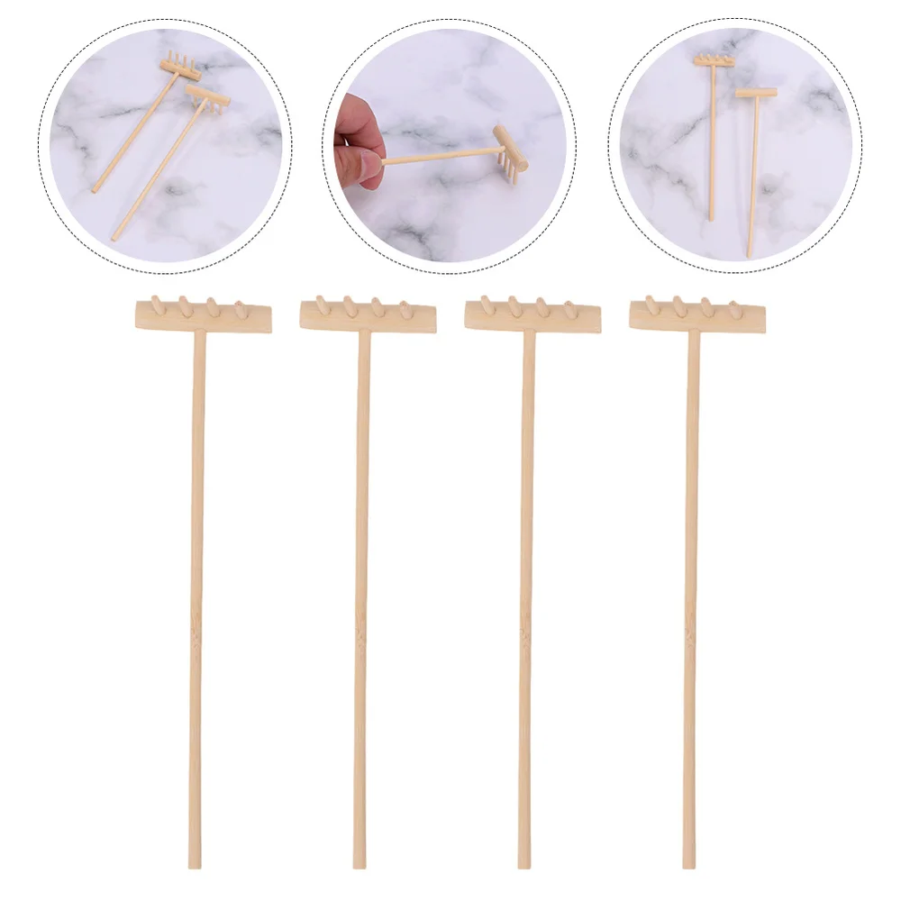 

8Pcs Mini Garden Sand Rakes Japanese Desktop Meditation Sand Box Accessories