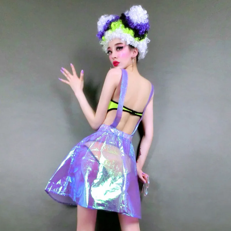 Ночной клуб Женский DJ музыкальный фестивальный рейв наряд бар ГОГО певец