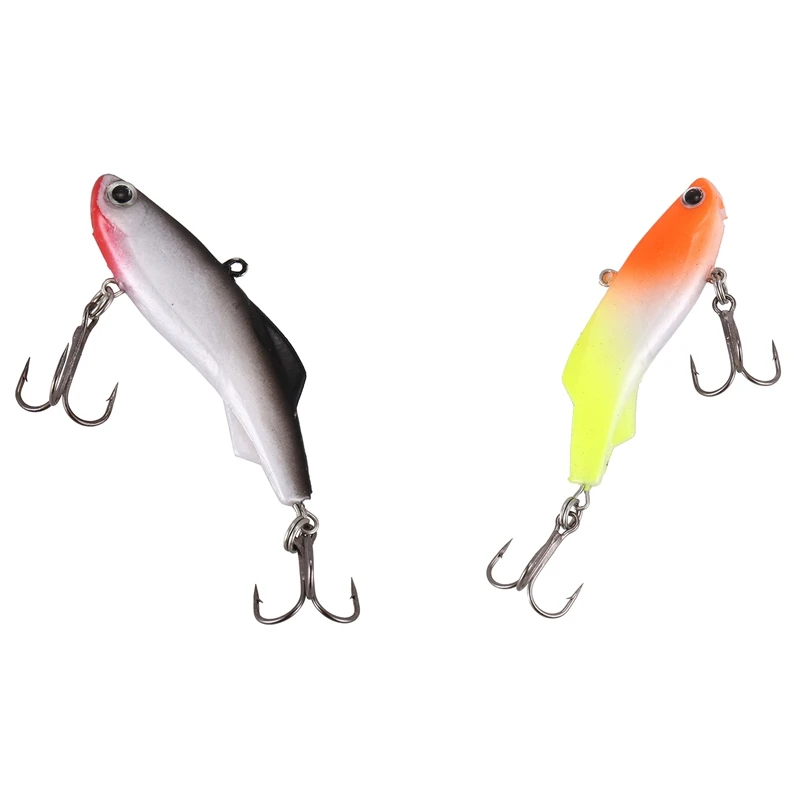 2 шт. приманка для зимней рыбалки ВИБ подледной Мягкая 5 см 8 г искусственная D &
