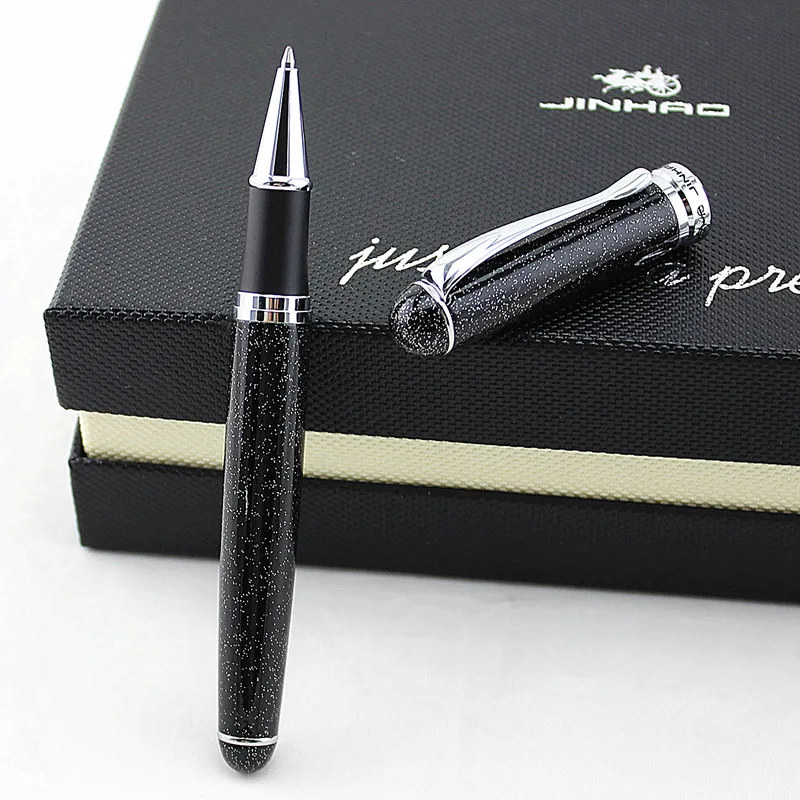 JINHAO 750 ручка деловые принадлежности для письма Серый 0,7 мм перо гелевая ручка шахматы boad шариковая ручка Роскошные чернил для письма черный Заправка - Цвет: S