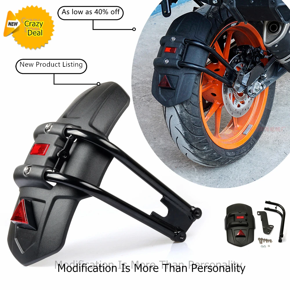 

Motorcycle Rear Fender License plate Light Holder Support With For KTM Duke 390 DUKE 200 2017 2018 Motorcycle Accessories