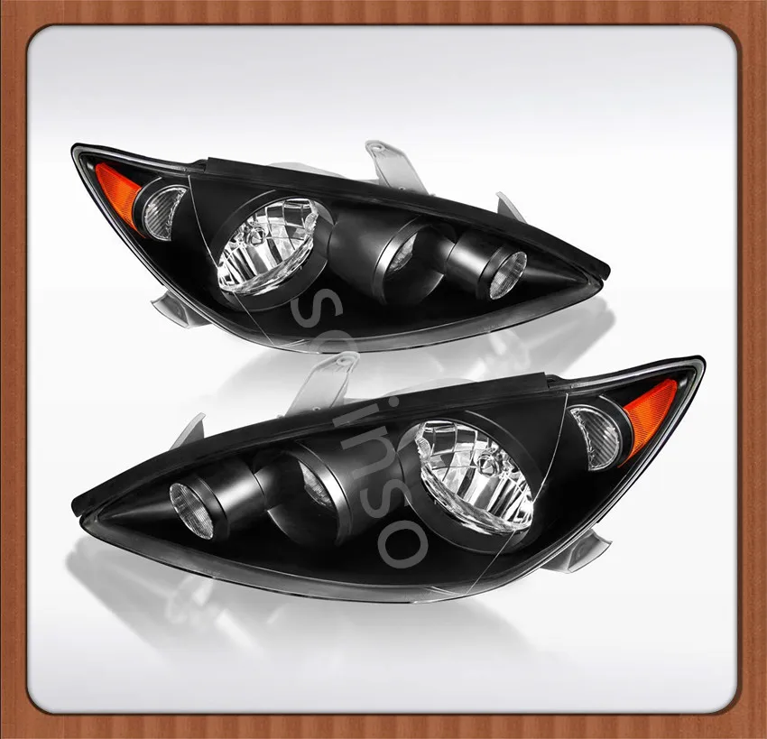 2 шт. черные передние фары Sulinso LE SE 4Dr Седан JDM Diamond для Toyota Camry| |