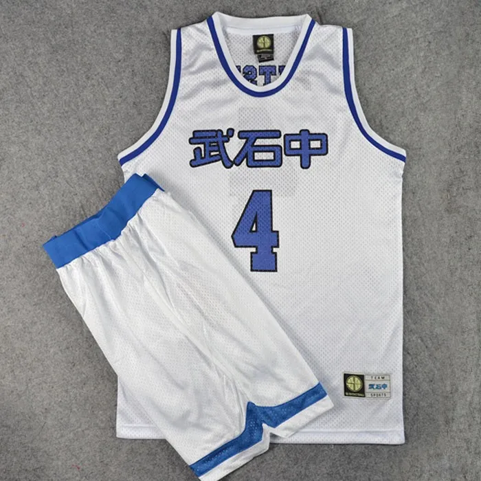 

NO.4 MITSUI Basketball Team Black Jersey 1-15 Cosplay Costume Rukawa Hanamichi Sakuragi Jersey Sports Wear Uniform Sets