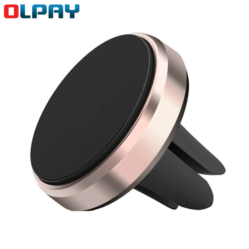 

Car Magnetic phone Bracket Round Universal portable Car Air outlet GPS Holder Aluminium Alloymagnetic mobile phone Holder