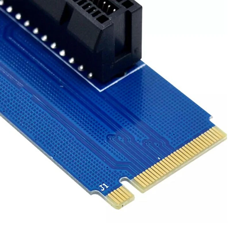 

NGFF M2 M.2 to PCI-E 4X 1X Slot Riser Card Adapter Male to Female PCIE Multiplier for BTC Miner Mining Machine, 2Pack