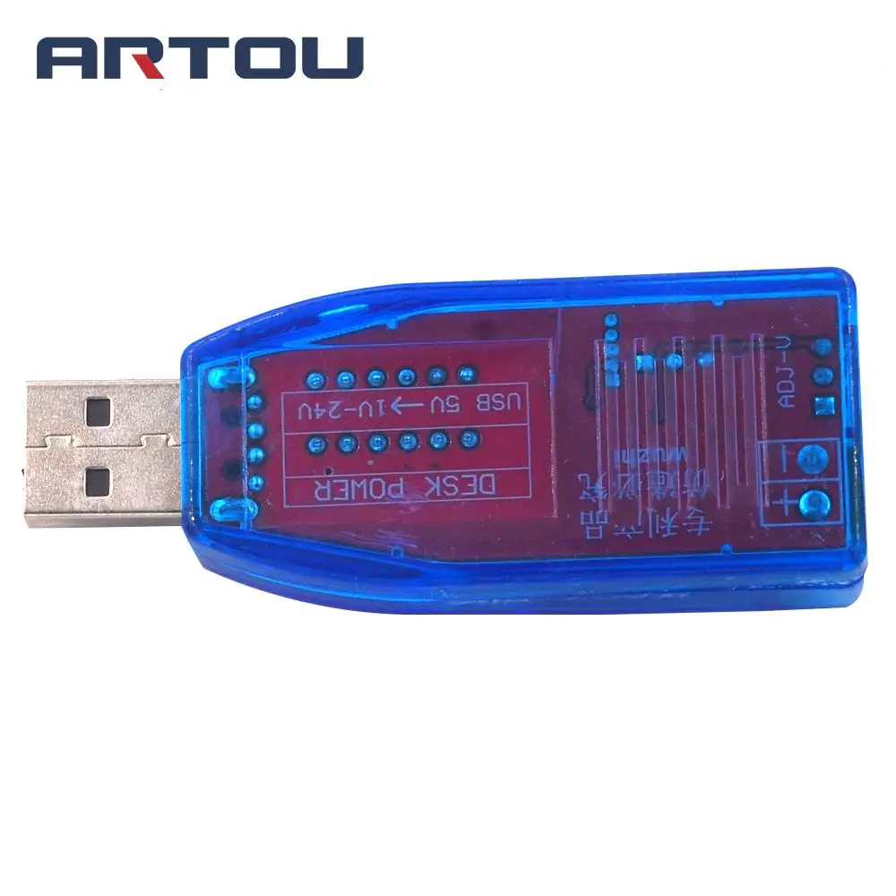 Светодиодный потенциометр Регулируемый USB-преобразователь с 5 В в постоянный ток