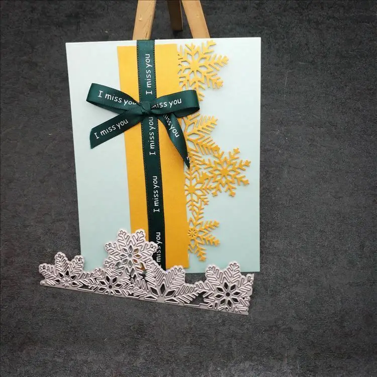 

L-Sunday Crafts Die Cuts Christmas Snowflake Lace Metal Cutting Dies Stencils Scrapbooking Embossing Card Making Crafts Decor