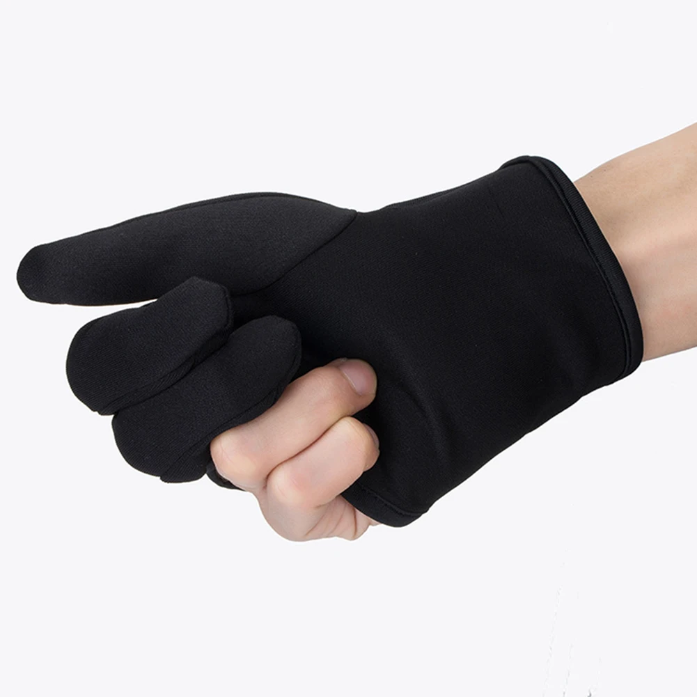 Black Hair Straightener Perm Curling Hairdressing Heat Resistant Finger Glove Care Styling Tools Thermal Gloves | Красота и здоровье