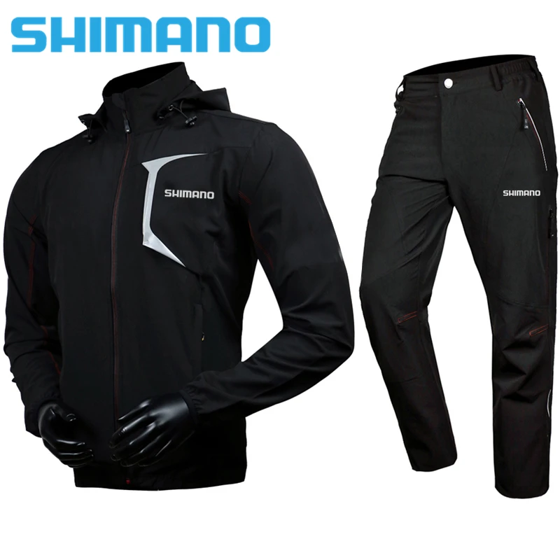 

Новинка 2022, осенне-зимний рыболовный костюм Shimanos, мужские комплекты одежды для рыбалки, походные уличные дышащие водонепроницаемые куртки ...
