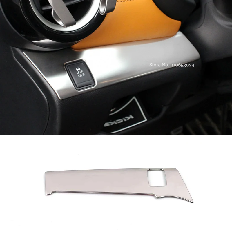 

For Nissan Kicks 2017-2021 Stainless steel LHD Car left and right air outlet Decoration Cover Trim Car-Styling Accessories