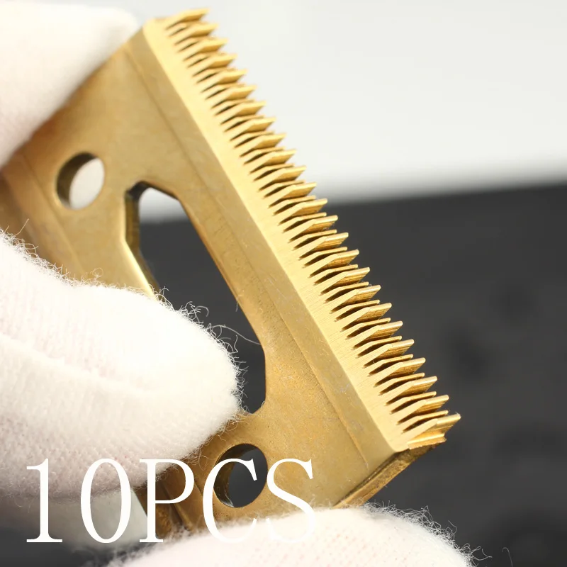 Golden-10 pcs Профессиональный шатающийся зуб сменный клипер лезвие из нержавеющей стали подвижное лезвие с коробкой - Цвет: Golden-10 pcs