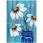 Набор для алмазной вышивки 5D сделай сам, ваза, мозаика с цветами, ландшафтом, украшение для дома, подарок