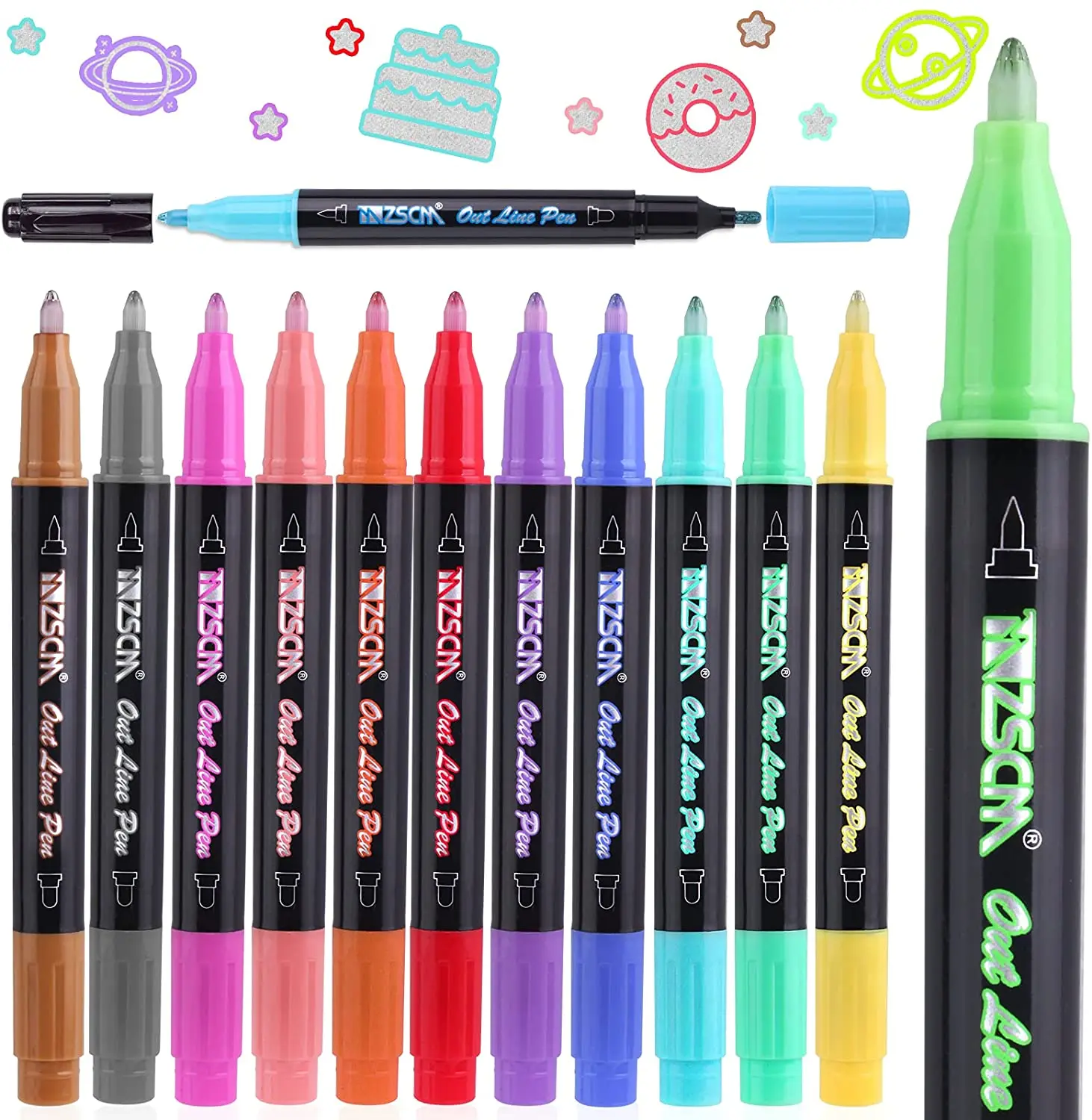 Новое поступление яркий блестящий фотокарандаш с уникальным дизайном и двойным