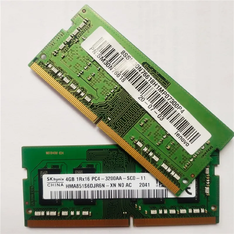 

SK hynix RAMS DDR4 4GB 3200MHz memoria 4GB 1Rx16 PC4-3200AA-SC0-11 DDR4 4GB for laptop memory use for notebook ram 260PIN 1.2V