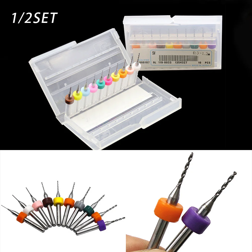 

10/20PCS Micro Drill Bit 0.1-1.0MM Mini Drill Bit Drill Bit Bits Set Kit