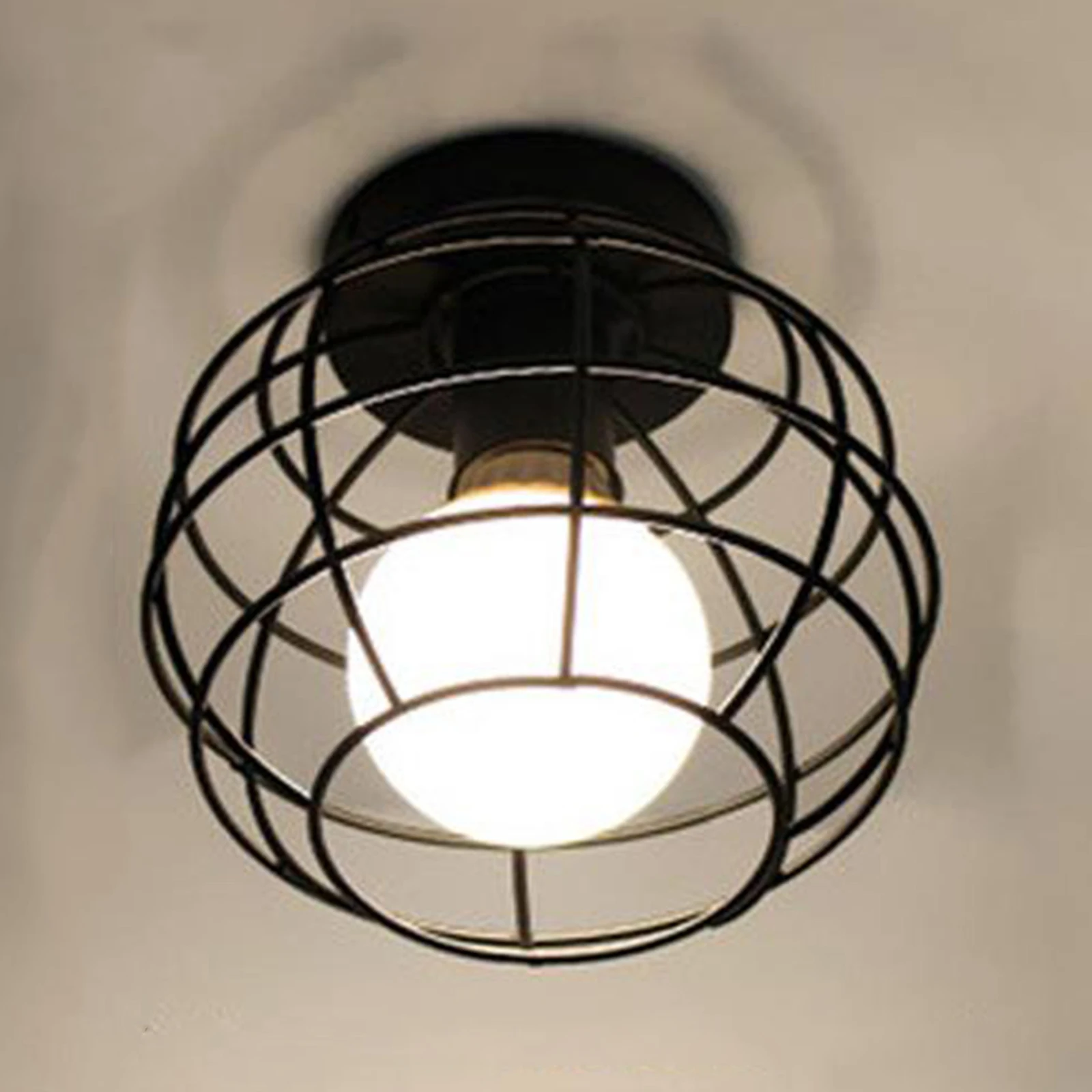 

Industrial Chandelier Semi Flush Mount Ceiling Light Pendant Lamp Fixture