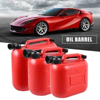 portable 5l 10l 20l red cans gas fuel tank with scale thickened anti static spare plastic petrol tanks gasoline oil container