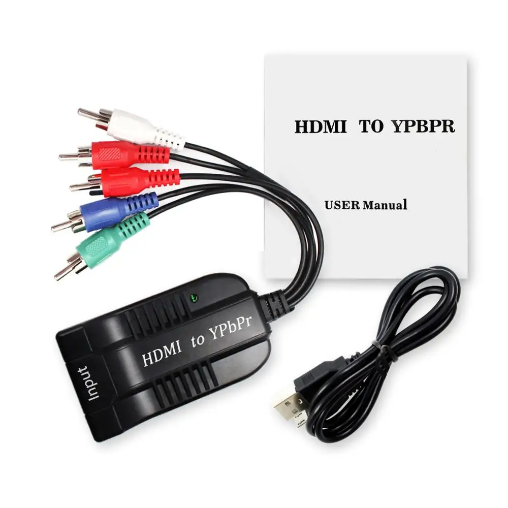 1080P HDMI в RGB компонент YPbPr видео и R/L HD ТВ аудио адаптер конвертер с аудио видео кабель для игры ТВ XOBX360 PS3