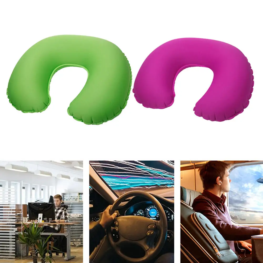 

U-shaped inflatable pillow