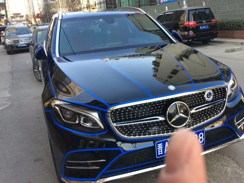 Светоотражающие наклейки на кузов автомобиля самоклеющиеся светится в темноте знак аварийной остановки полоса виниловая неоновая лента аксессуары для автомобиля