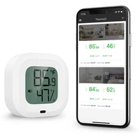 oria wireless thermometer hygrometer mini bluetooth 5 0 humidity temperature sensor alert build in magnet for house