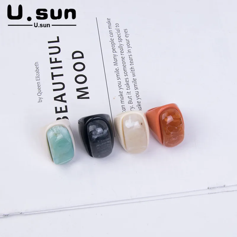 U. sun Красивые свадебные/обручальные кольца для женщин ювелирные изделия Большой