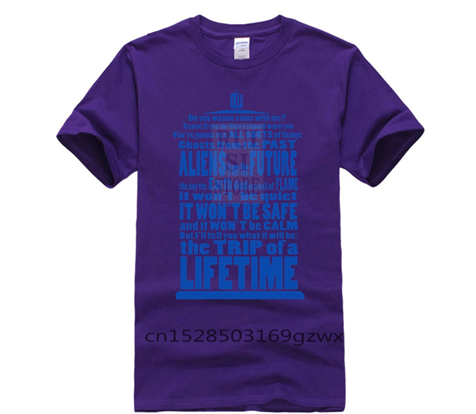 

Fashion summer T shirt Style Fashion Doctor Who Letters Printing Personality Casual Short Sleeve Neck T Shirt for mans