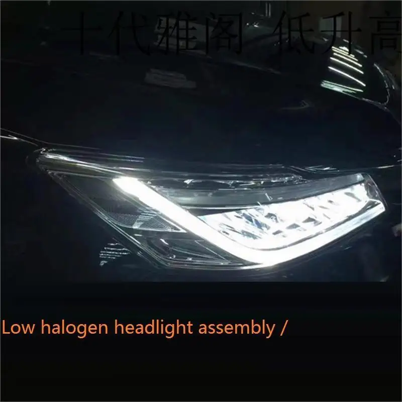 MODEL K Сигнальные Автомобильные светодиодные Drl Cob дневные ходовые наружные фары передние противотуманные задние Автомобильные фары в сборе 16 17 для Honda Accord - Цвет: MODEL K
