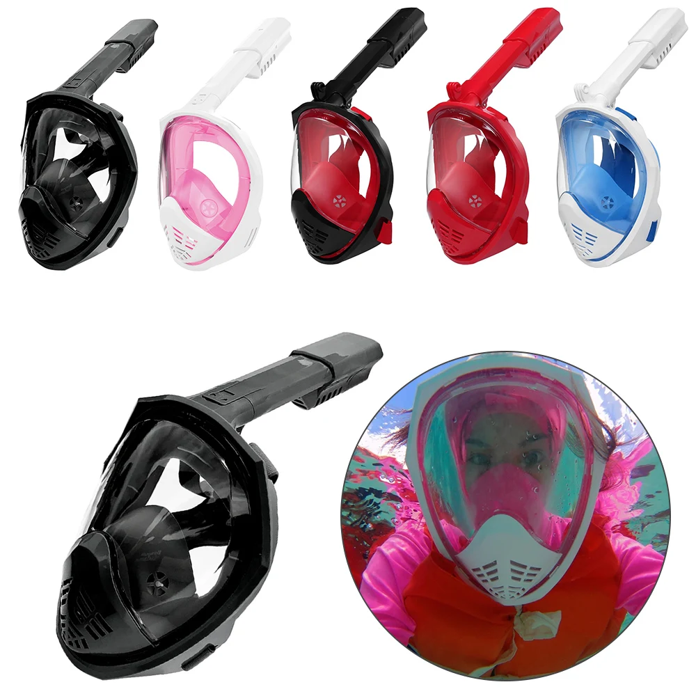 

Full Face Diving Mask Snorkeling Respiratory Underwater Scuba Anti Fog Safe Waterproof Swimming Mask For Adult Water Sport