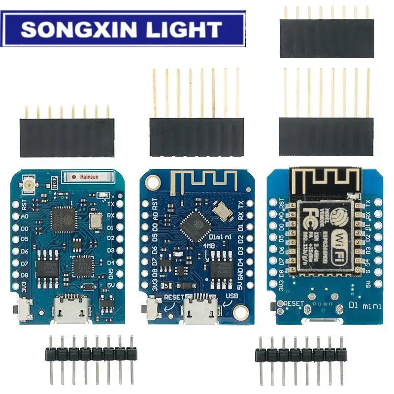 WeMos D1 Mini Pro V3.0 NodeMcu 4MB/16MB bytes Lua WIFI Internet of Things Development board based ESP8266 CH340G Nodemcu V2 | Электронные