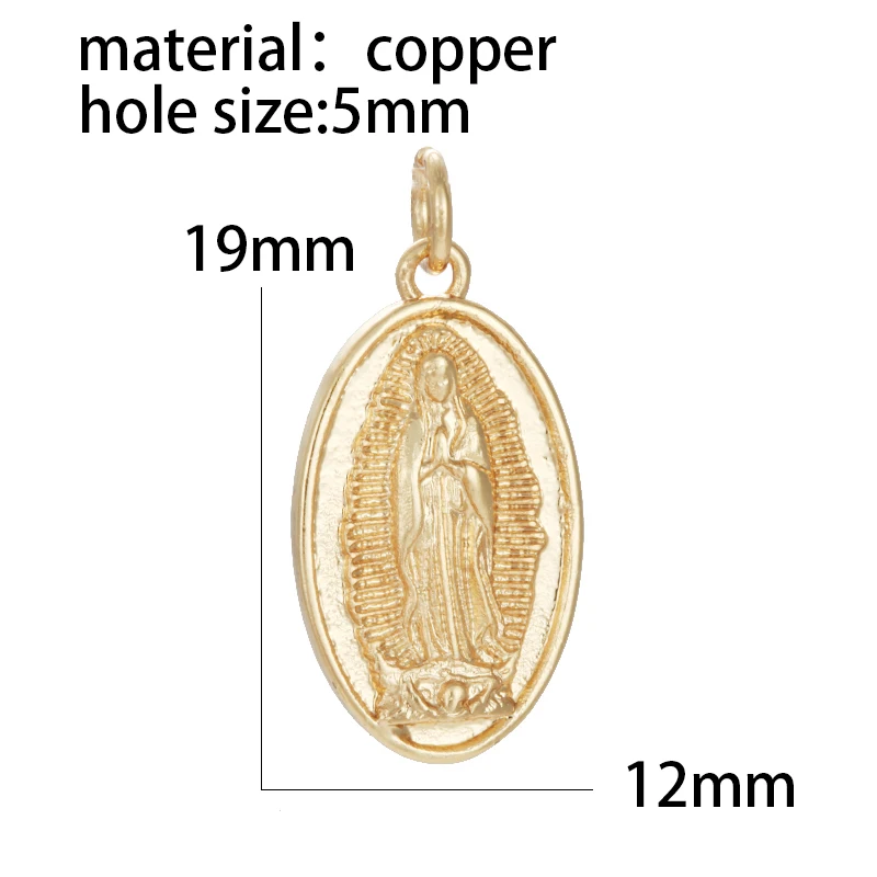 Подвески для изготовления ювелирных изделий золотистые в виде священсветильник