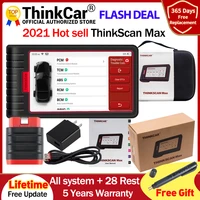 thinkcar thinkscan max automotive diagnostic tools full system obd2 scanner dpf immo 28 reset ecu coding pk thinktool mini