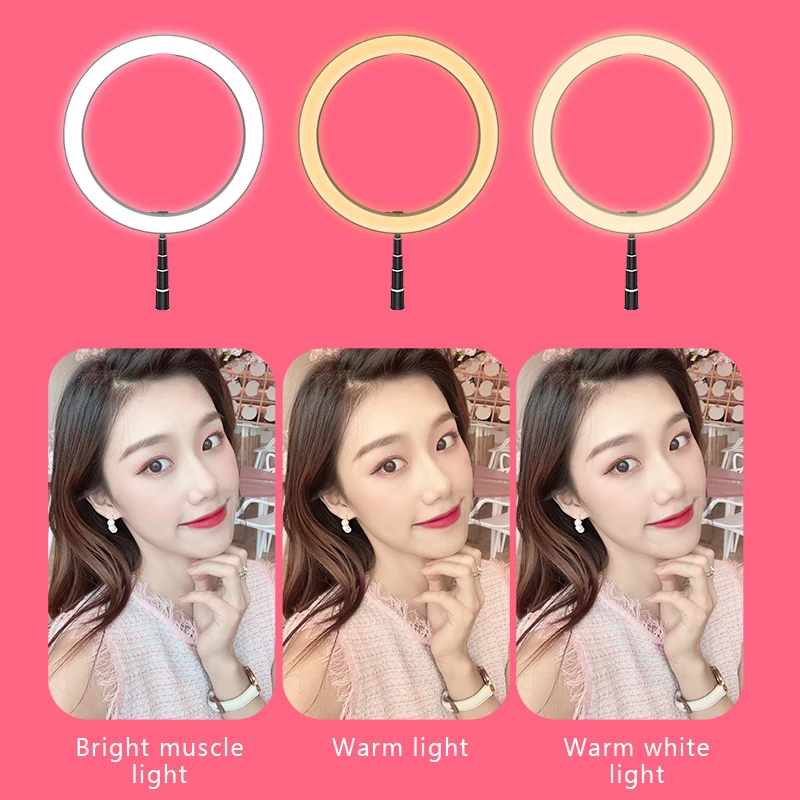 MAMEN складной светодиодный кольцевой светильник для селфи камера освещение