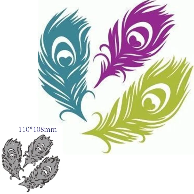 

Металлические штампы для вырезания форма для перьев украшение для скрапбукинга бумаги рукоделия Нож Форма лезвие перфоратор трафареты