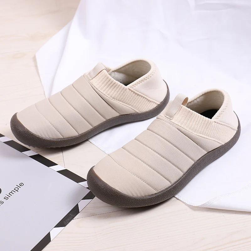 Шлепанцы для мужчин и женщин домашняя обувь плюшевые лоферы без застежки улицы