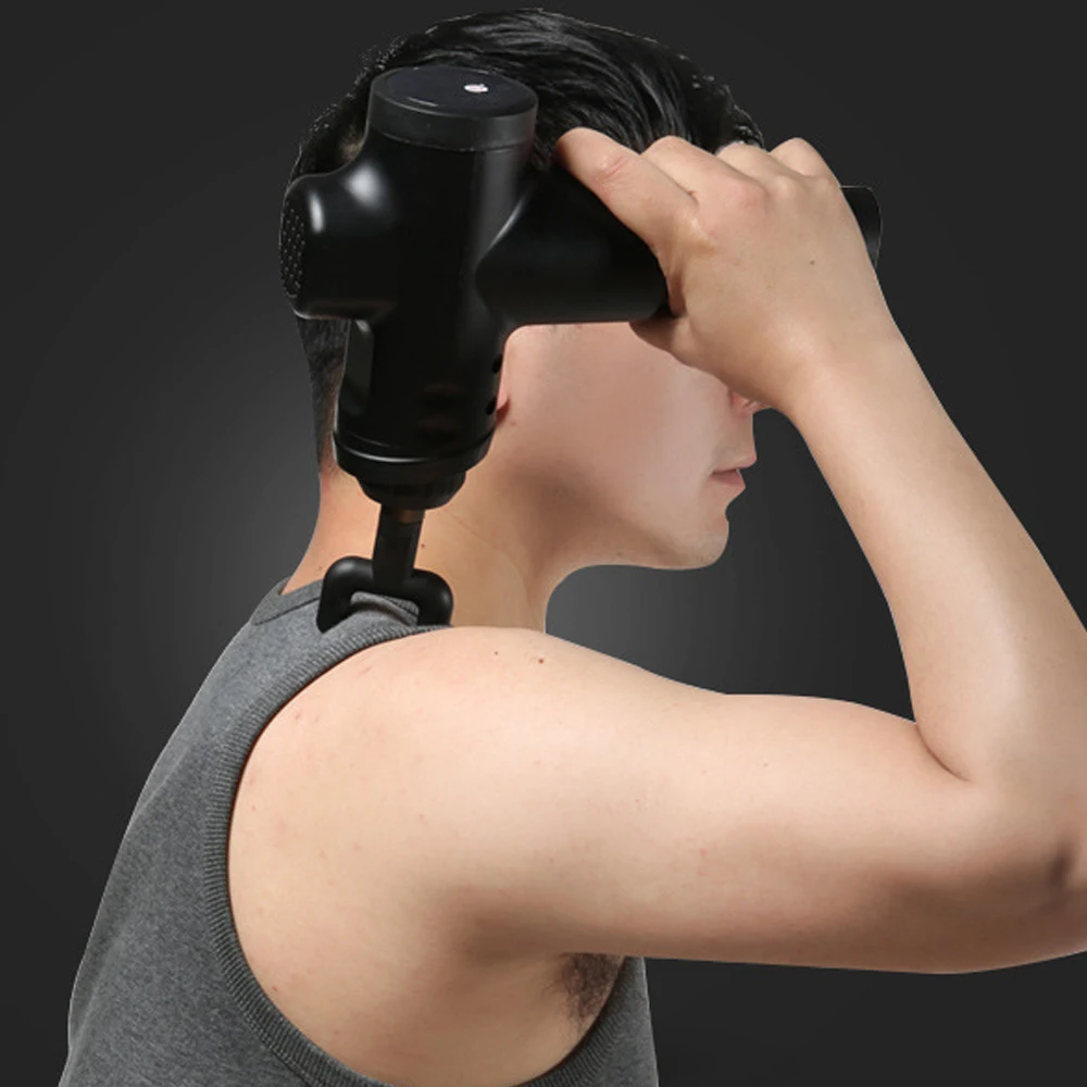

Body Massage Gun Deep Tissue Percussion Muscle Massager Gun 6 Heads High-Intensity Vibration Pain Relief Handheld Sports Drill