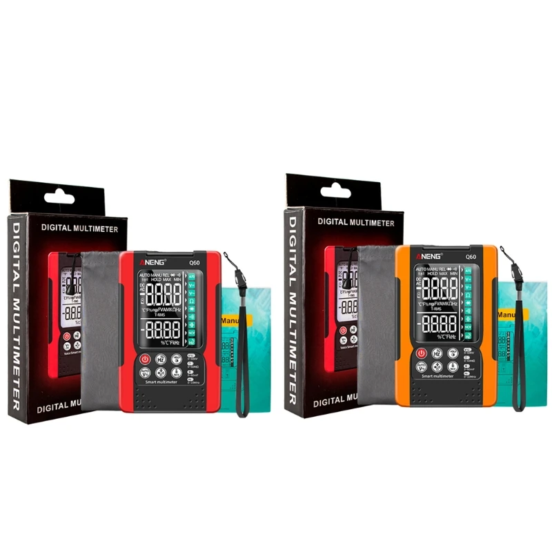 

T3EC Digital Multimeter Auto-Ranging 6000 Counts Trms Ultra-Portable Multimeter Tester Frequency Counter Voltmeter Home