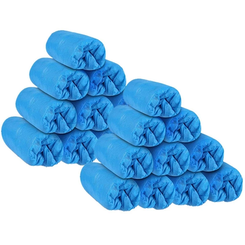 

FGGS-200 Pack Disposable Cpe Shoe Covers Waterproof Slip Resistant Hygienic, Non Slip, Recyclable Cover for Construction, Office