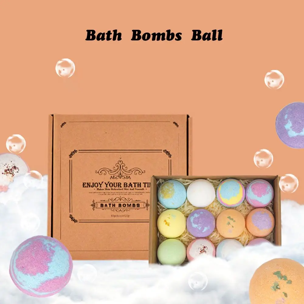 

Natural Moisturizing Relaxation Body Cleaner Bath Bombs Ball Sea Salt Ball Explosion Bubble Body Essential Oil