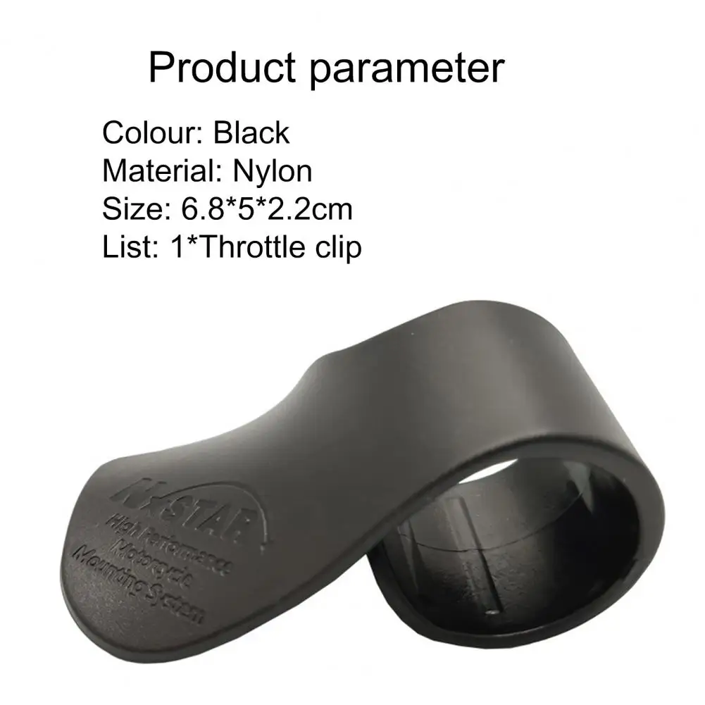 

Throttle Clip Non-silp Ergonomic Design Black Motorcycle Throttle Clamp for Motor
