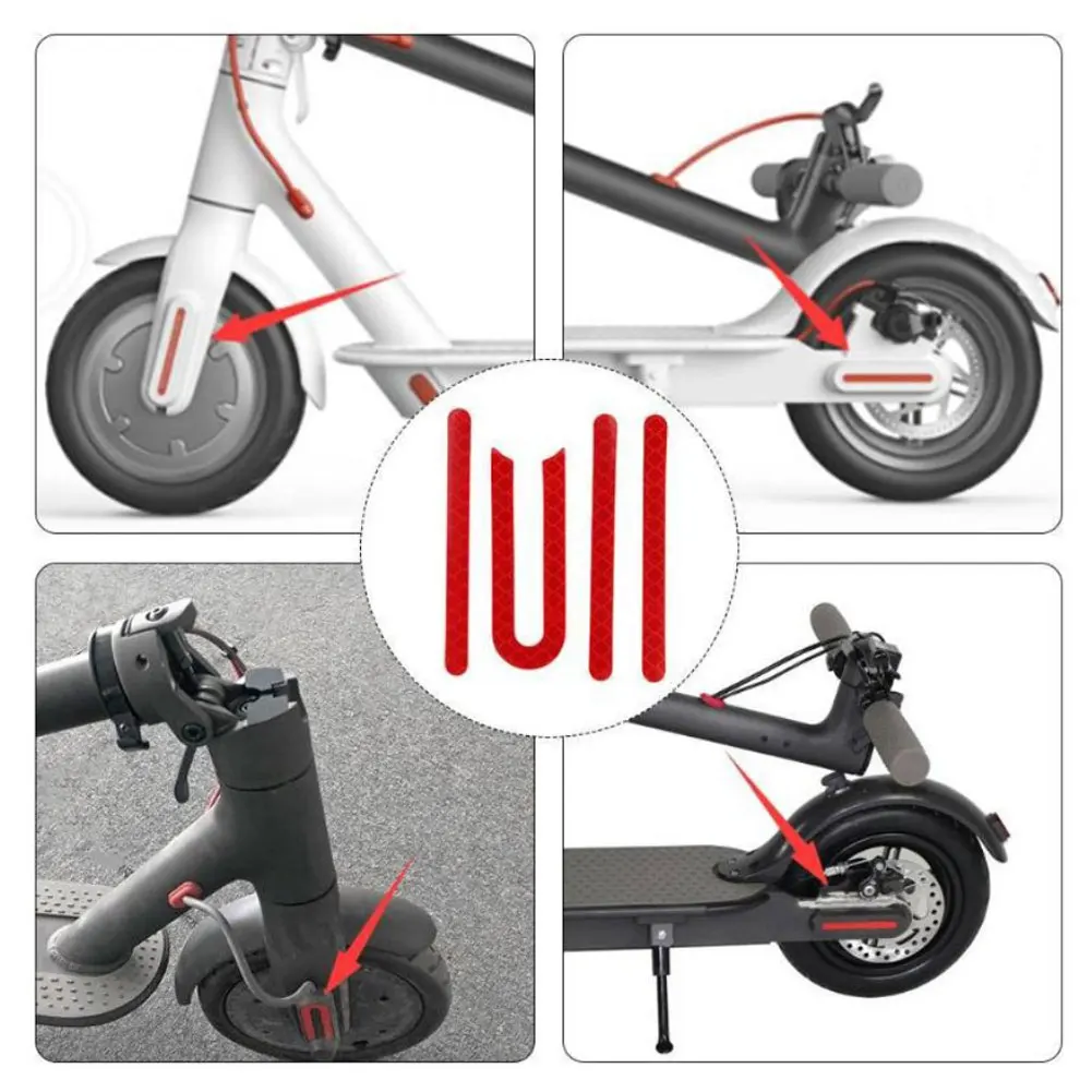 

New Scooter Reflective Sticker Frame Pedal Sticker Front & Rear Wheel Sticker for Xiaomi Mijia M365 Electric Scooter Accessories
