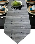 Деревянная доска с якорем, серая скатерть для деревенского свадебного декора, скатерть с флагом, коврик С Пылезащитным покрытием, коврик для стола для дома