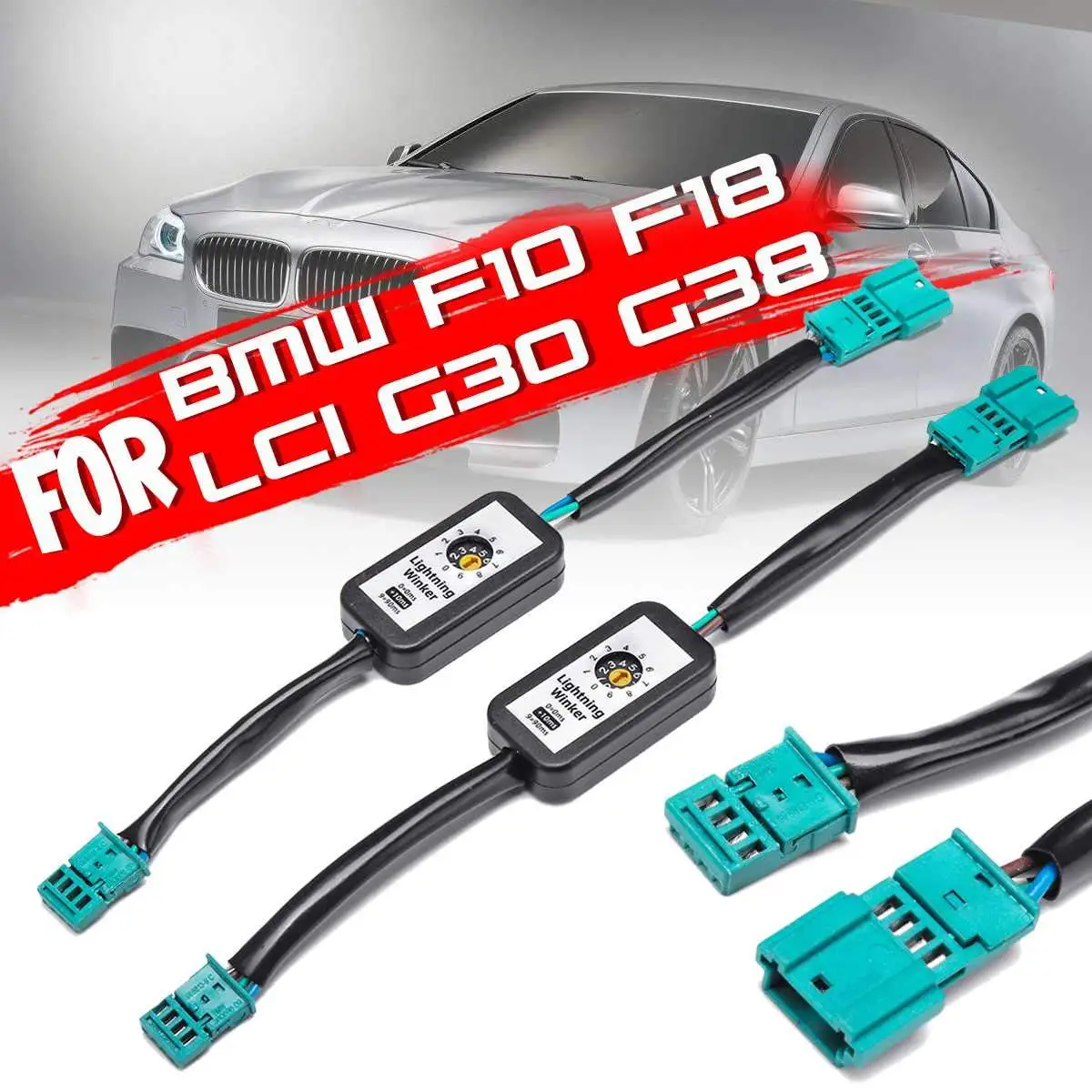 

Dynamic Left & Right Turn Signal Indicator Led Taillight Add-On Module Cable Wire Harness for BMW F10 F18 Lci G30 G38 llight